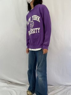 画像3: Champion USA製 "NEW YORK UNIVERSITY" カレッジプリントスウェット XL (3)