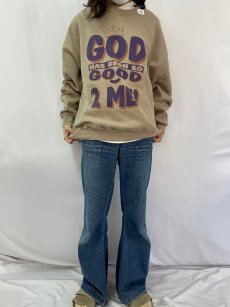 画像2: 90's USA製 "GOD HAS BEEN SO GOOD 2 ME" ジーザスプリントスウェット 2X (2)