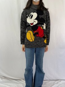 画像2: ERNY "MICKEY MOUSE" キャラクター ハイネックニットセーター (2)