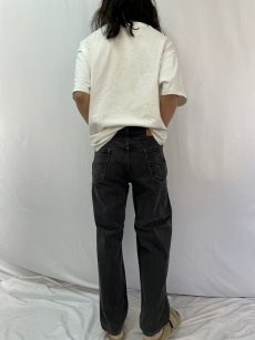 画像4: 00's Levi's 550 USA製 ブラックデニムパンツ W34 (4)