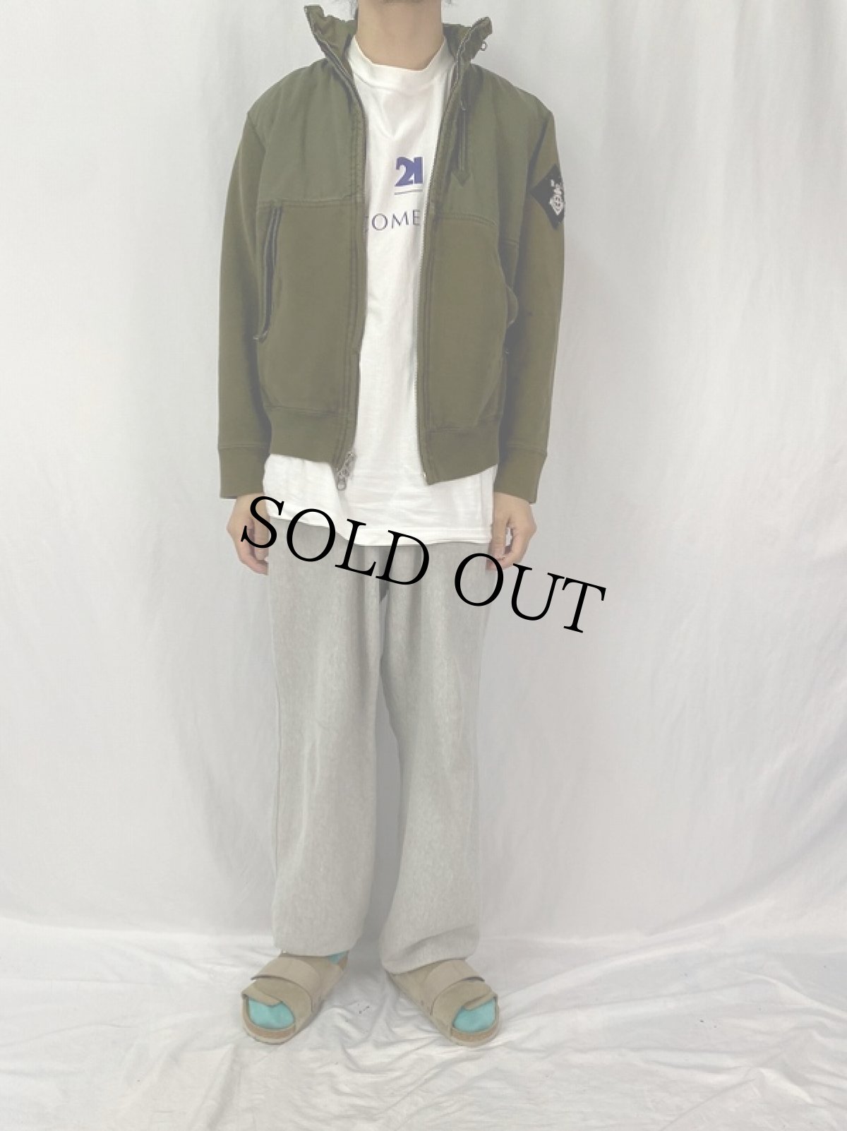 画像2: POLO Ralph Lauren ミリタリージップジャケット M (2)