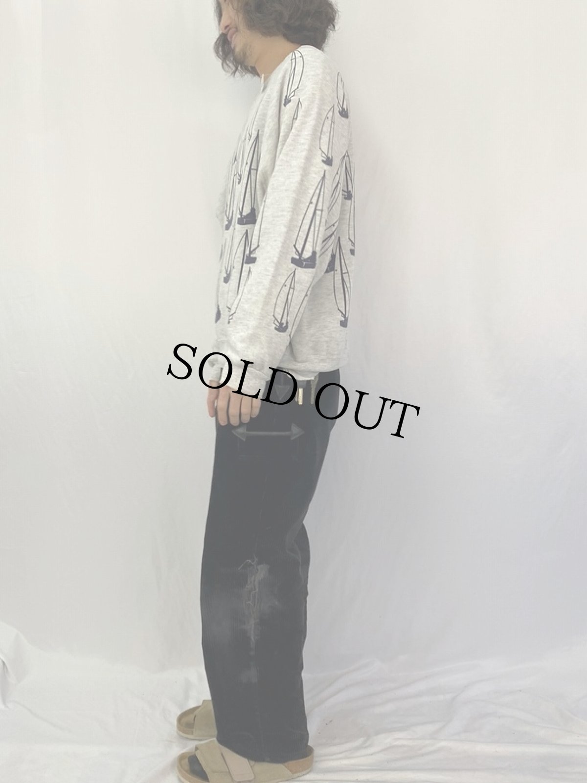 画像3: 90's MICHIGAN RAG CO. ヨット柄 スウェット  (3)