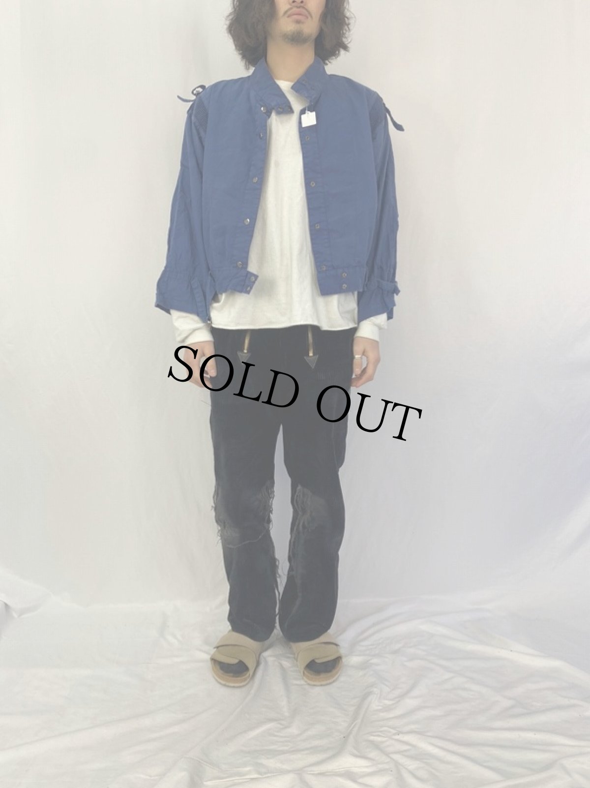 画像2: ドルマンスリーブ デザインブルゾン  (2)