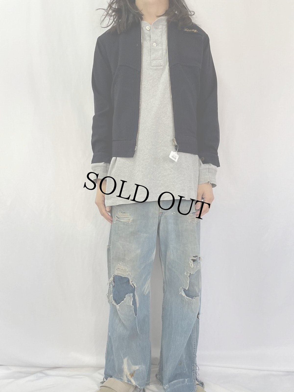 画像7: 40〜50's U.S.NAVY カスタム CPOジャケット  (7)