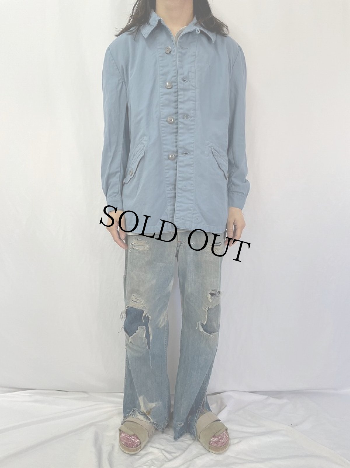 画像2: 90's スウェーデン軍 M-59フィールドコート (2)