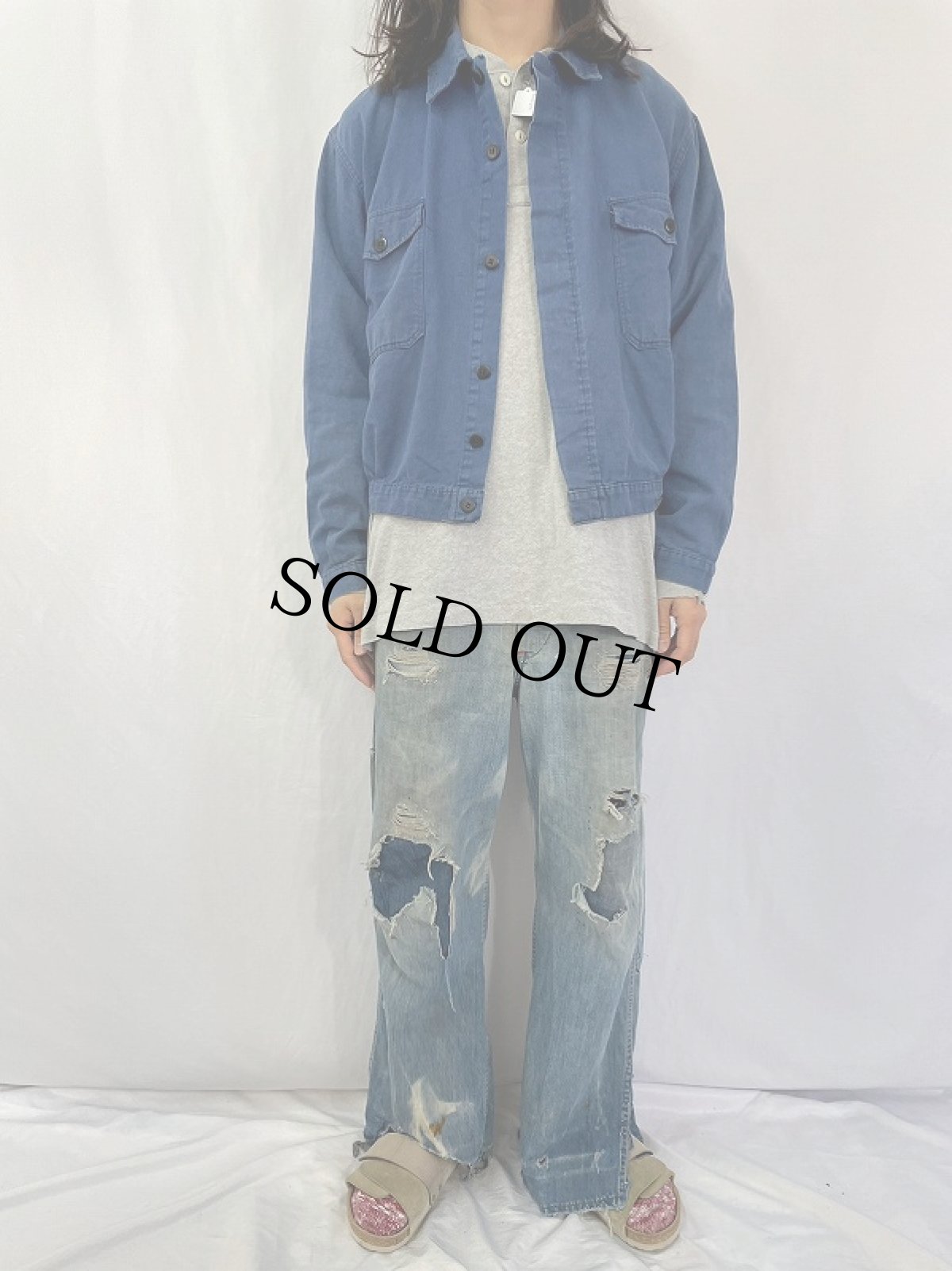 画像2: VINTAGE EURO ワークジャケット  (2)