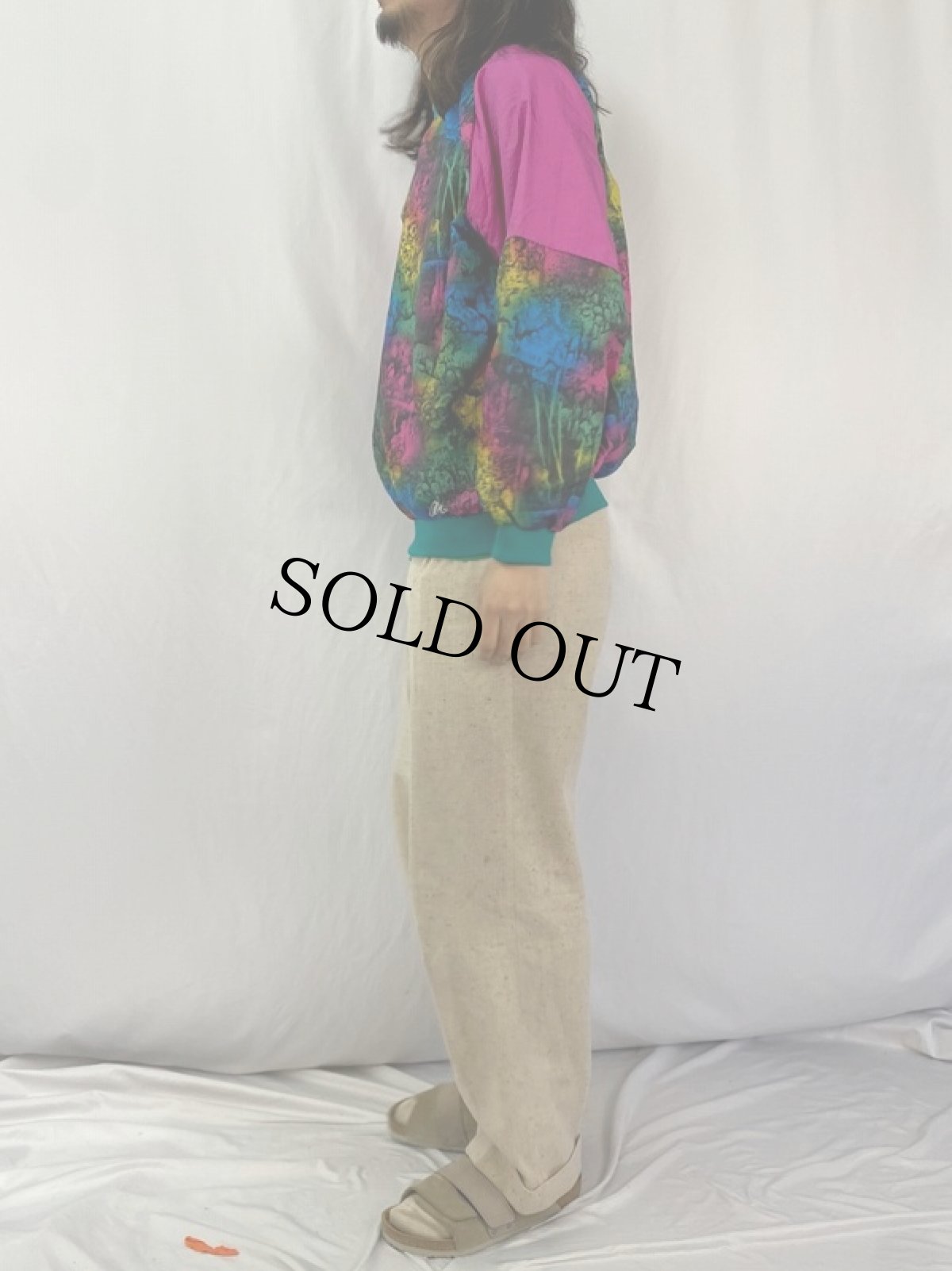 画像3: TKS 総柄 ラグランプルオーバー (3)