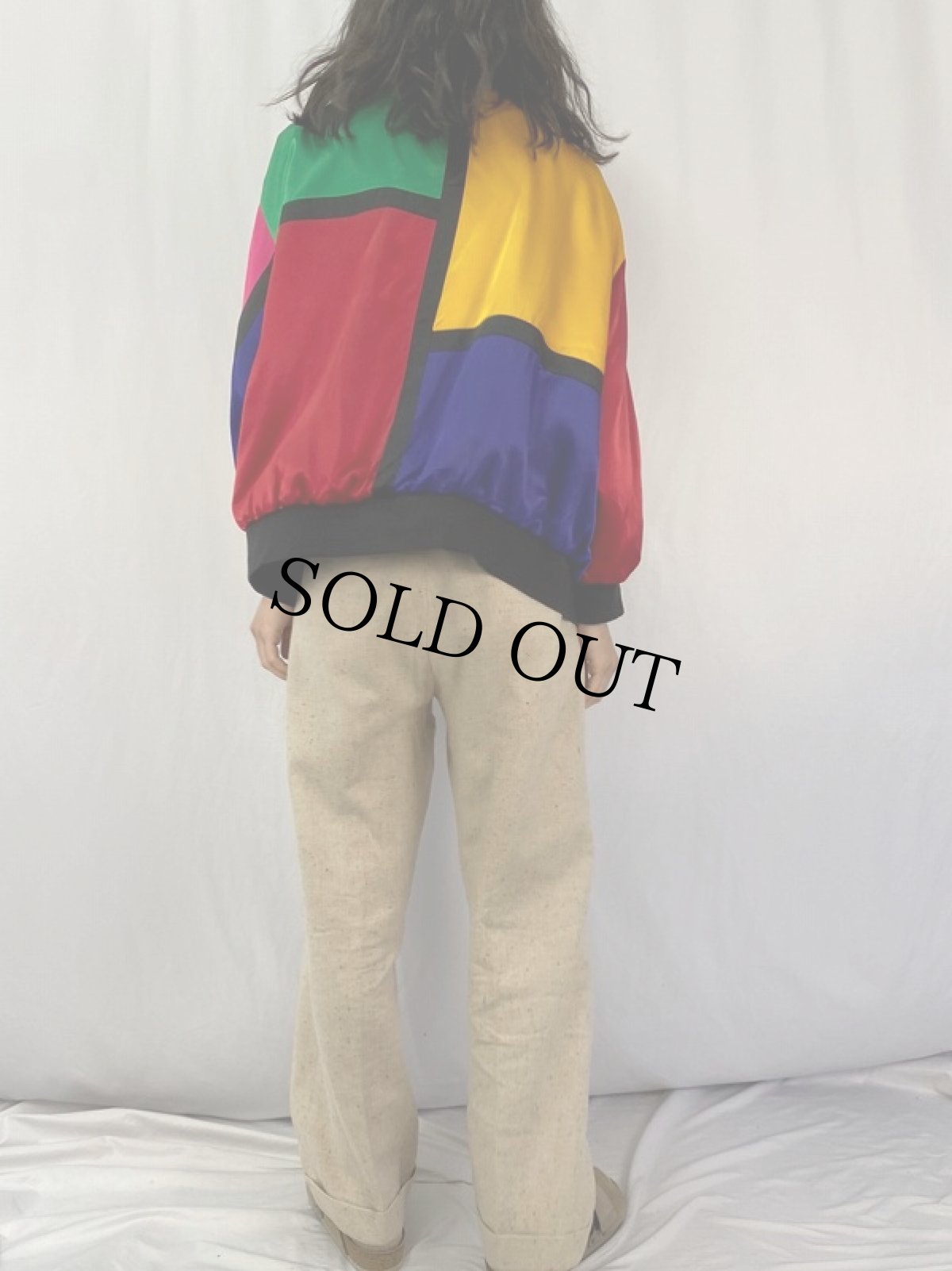 画像4: 80's La Chine Plus by Galinda wang モンドリアンパターン ブルゾン  (4)