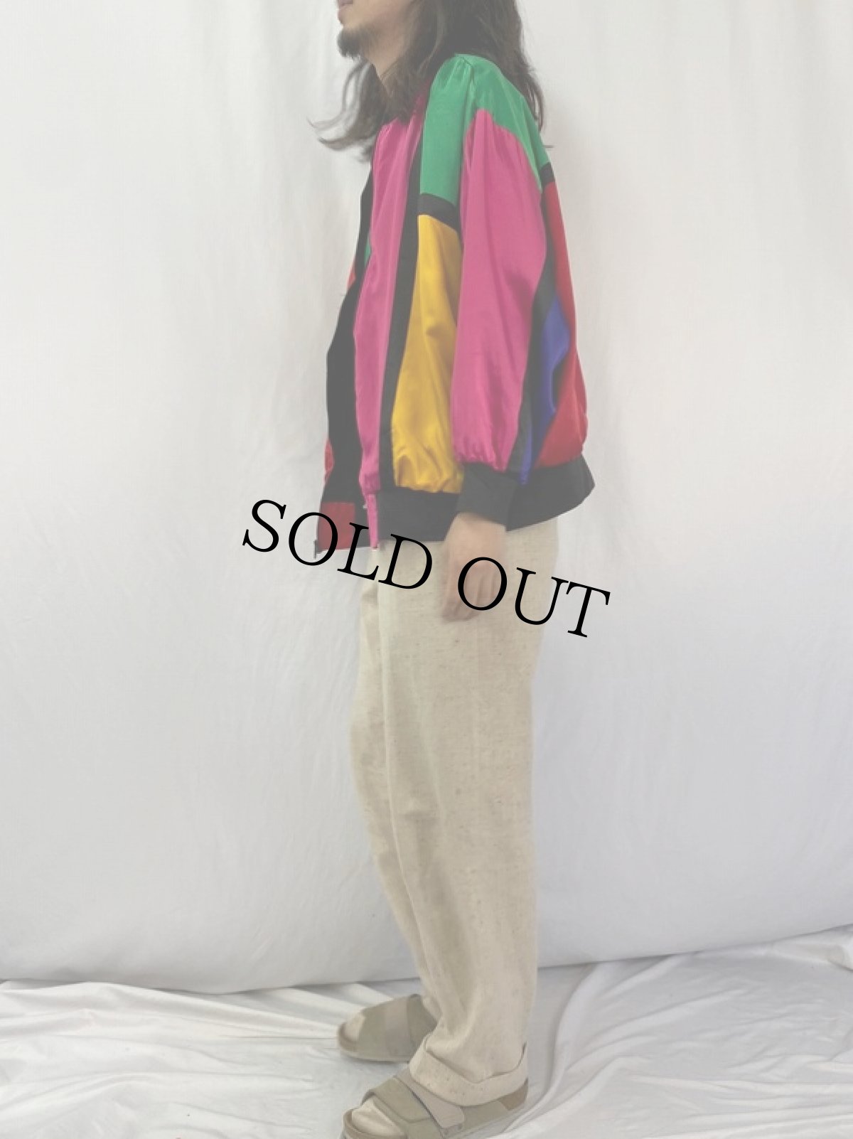 画像3: 80's La Chine Plus by Galinda wang モンドリアンパターン ブルゾン  (3)