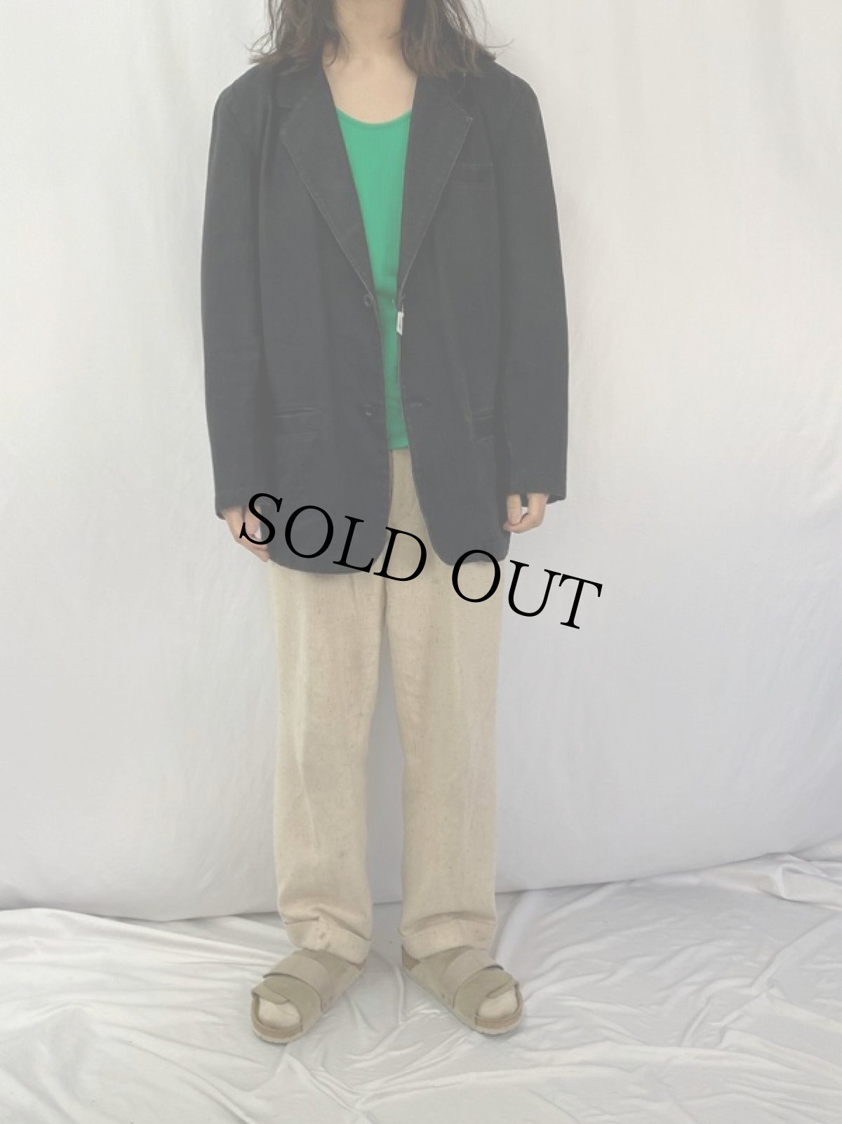 画像2: INTERNATIONAL MAIE コットンテーラードジャケット XL (2)