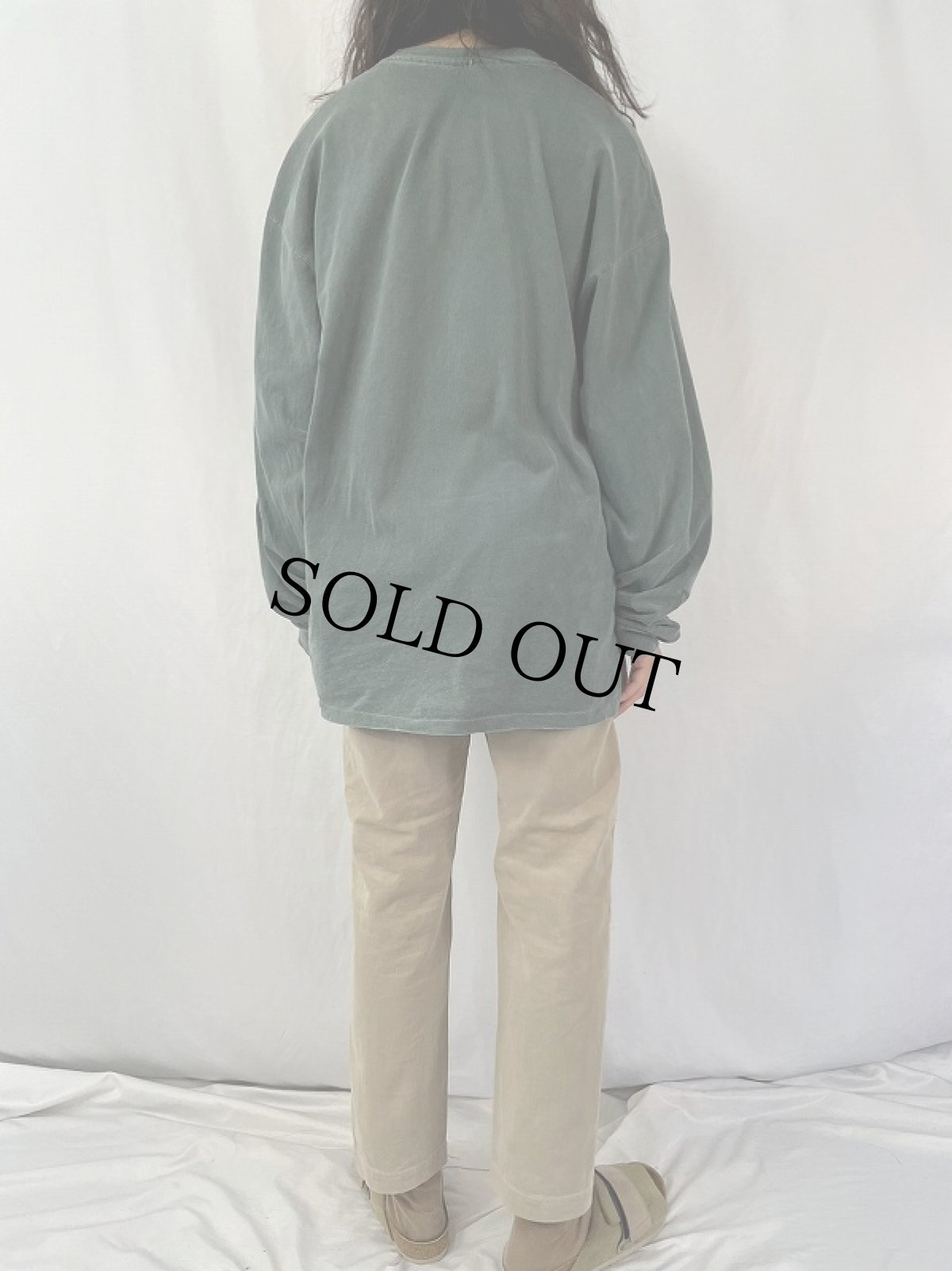 画像4: KAPITAL バックルバック ボロ加工×パッチワーク チノトラウザーズ W30 (4)