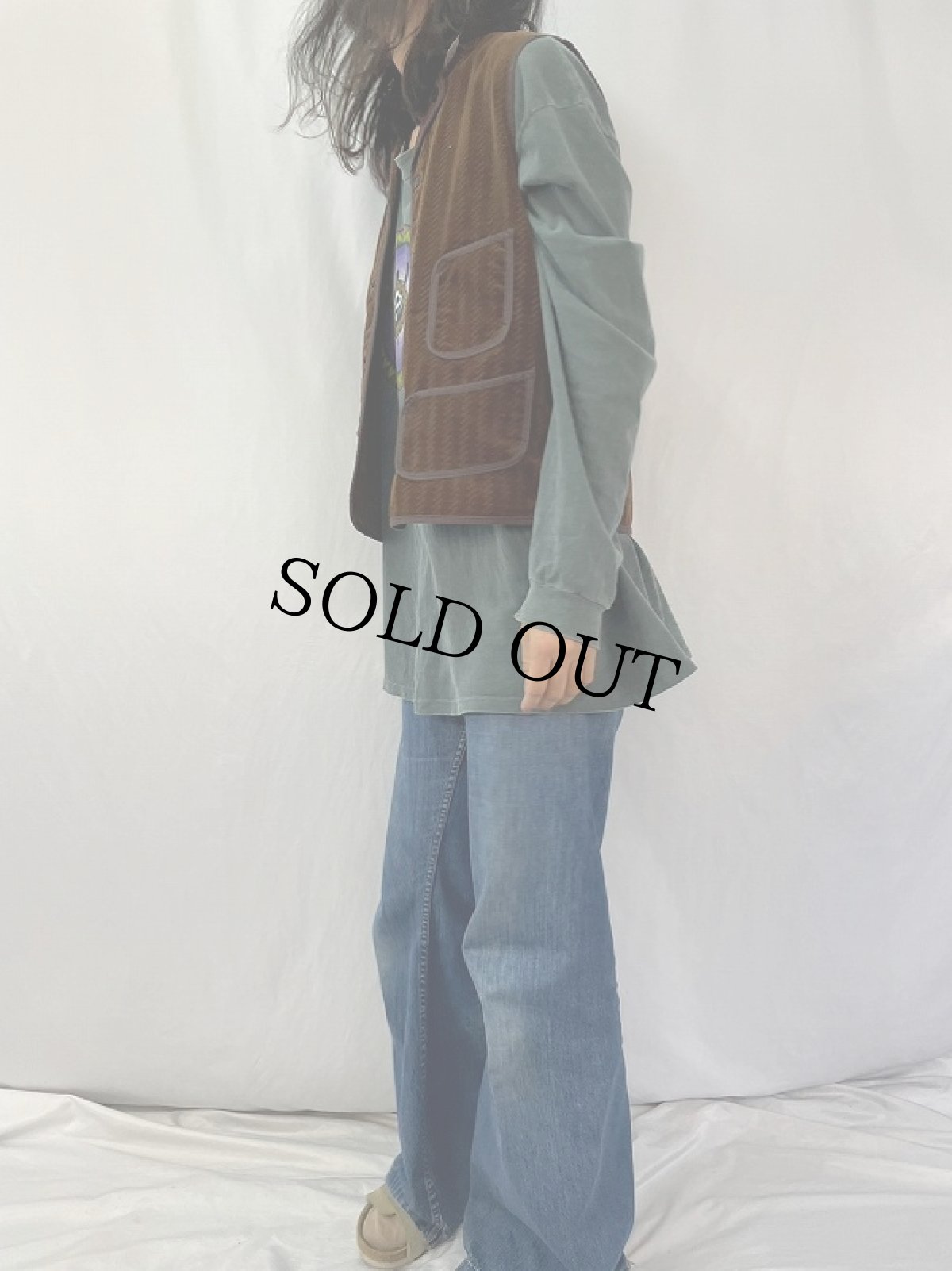 画像3: KAPITAL コーデュロイ ビーチベスト (3)