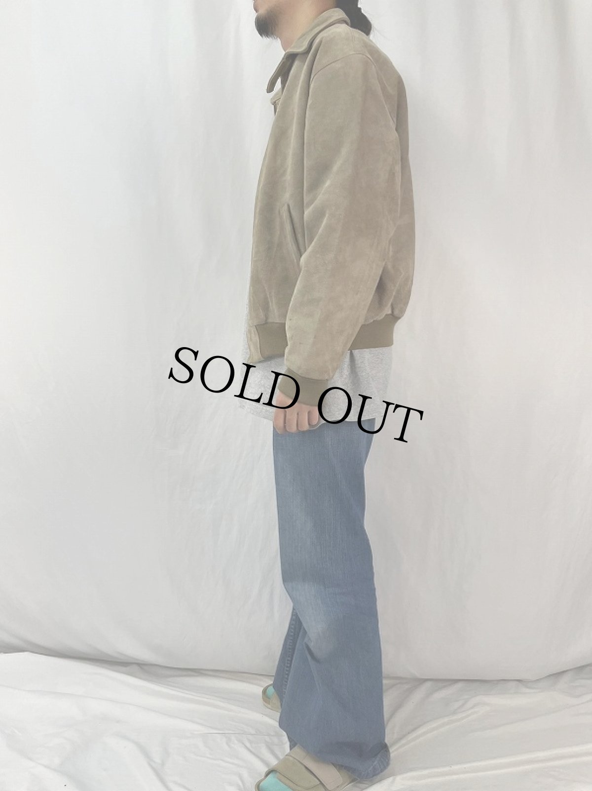 画像3: 90's〜 POLO Ralph Lauren スエードレザージャケット L (3)