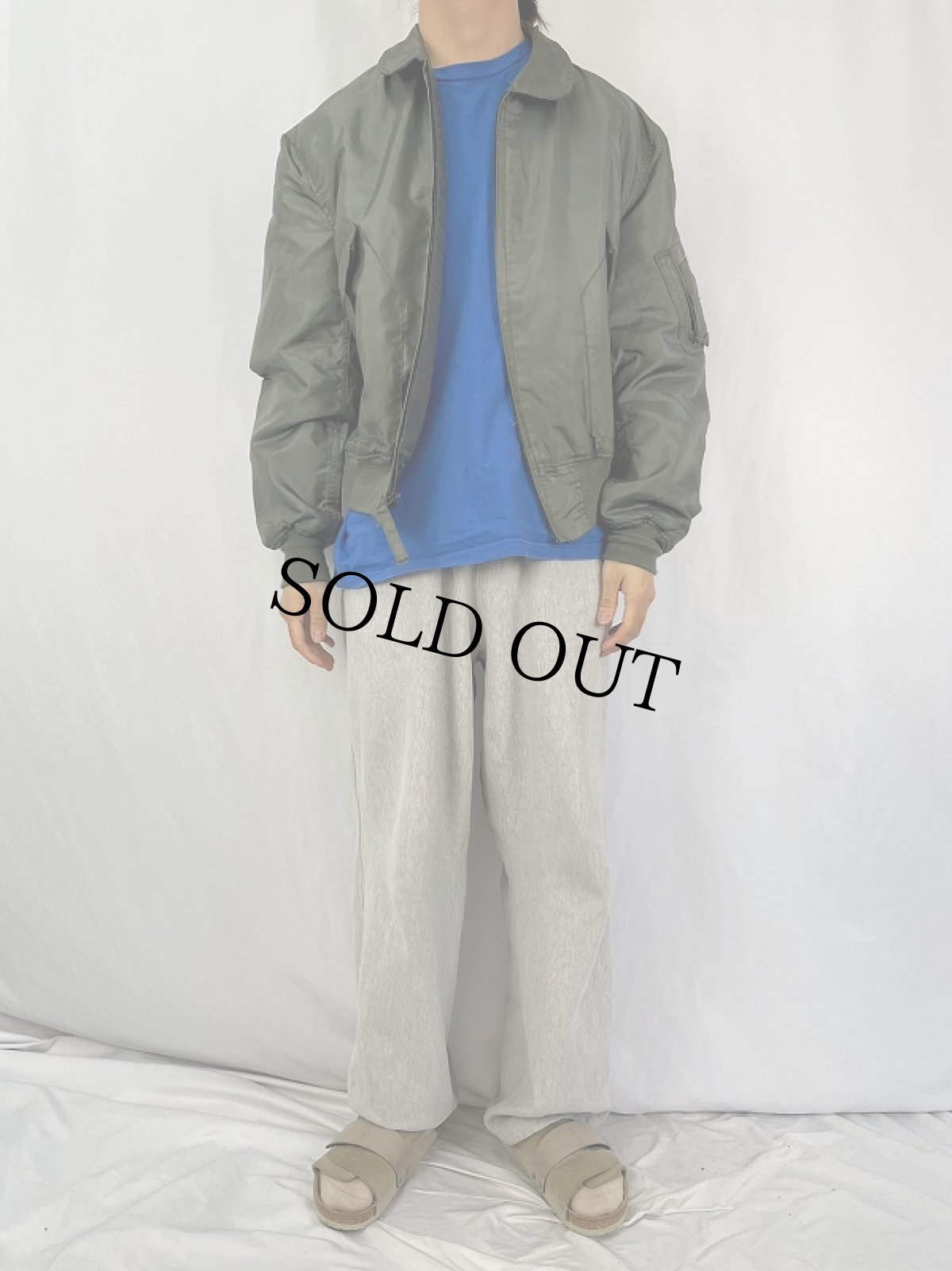 画像2: 90's U.S.AIR FORCE CWU-36/P フライトジャケット XL (2)