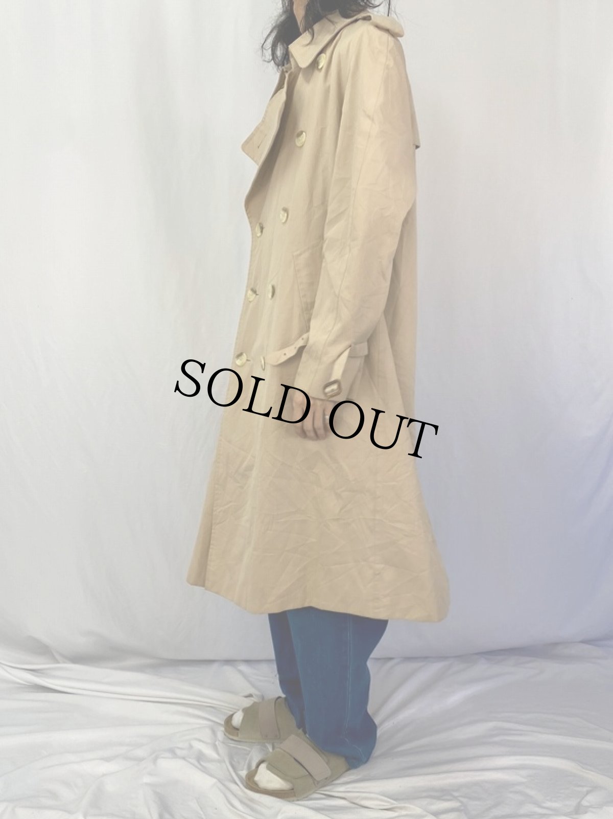 画像3: 80〜90's Burberrys' ENGLAND製 トレンチカラーコート  (3)