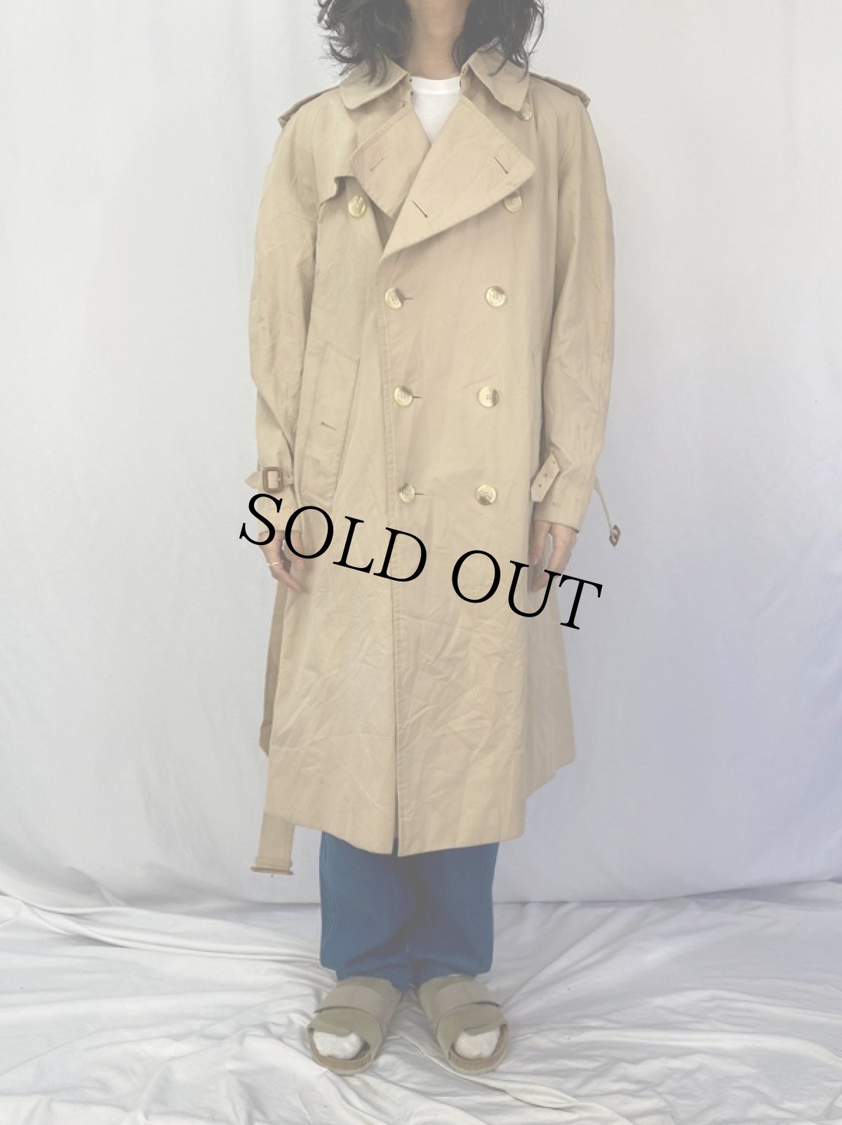 画像2: 80〜90's Burberrys' ENGLAND製 トレンチカラーコート  (2)