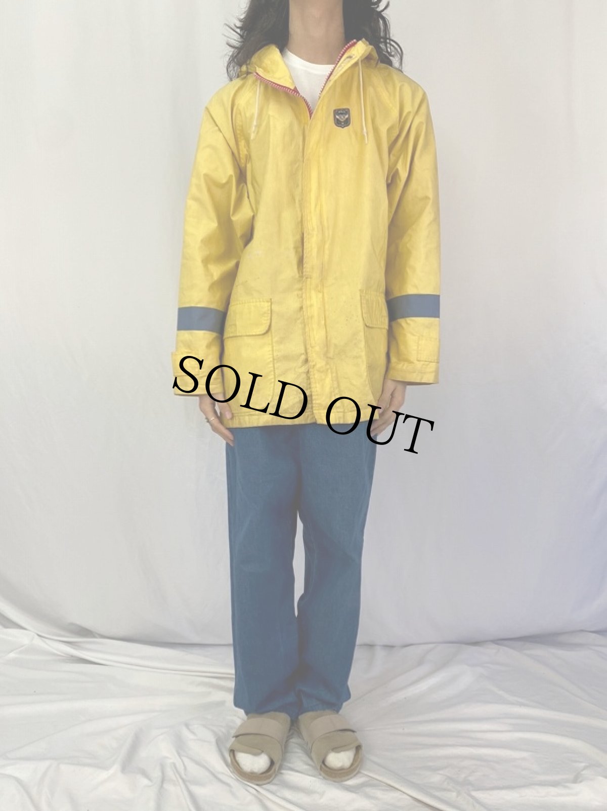 画像2: POLO Ralph Lauren ポロパッチ付き レインパーカー L (2)