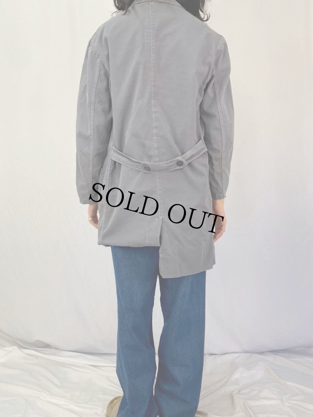 画像4: 60s〜 SANFOR EUROチェンジボタン コットンツイル ワークコート SIZE50 (4)