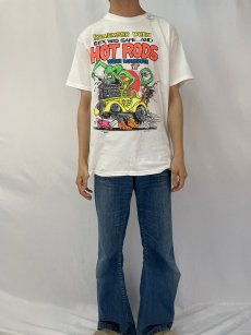 画像2: 90's RATFINK キャラクタープリントTシャツ M (2)