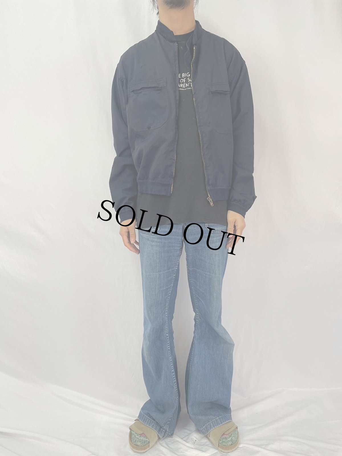 画像2: 80's〜 COMODITEX EURO ワークジャケット M NAVY (2)