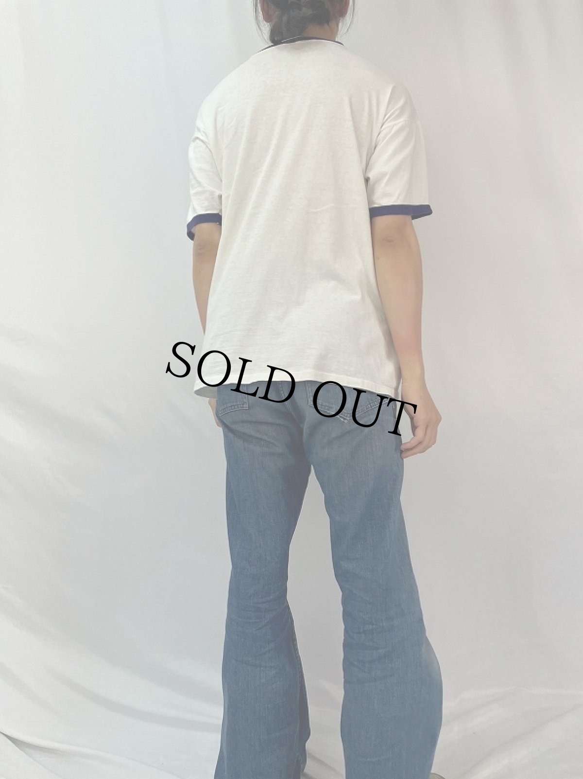 画像4: 70's Champion USA製 バータグ "NATIONAL CHAMPIONSHIPS" リンガーTシャツ XL (4)