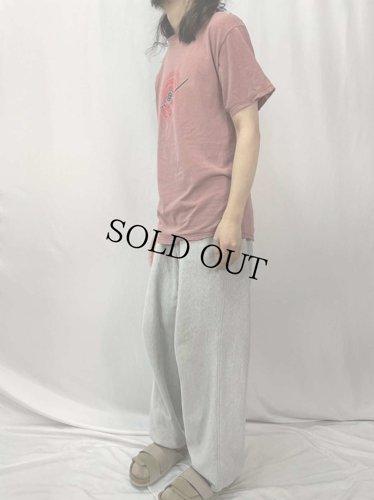 画像3: 90's POWELL PERALTA "Plane Series" イラストプリントTシャツ L (3)