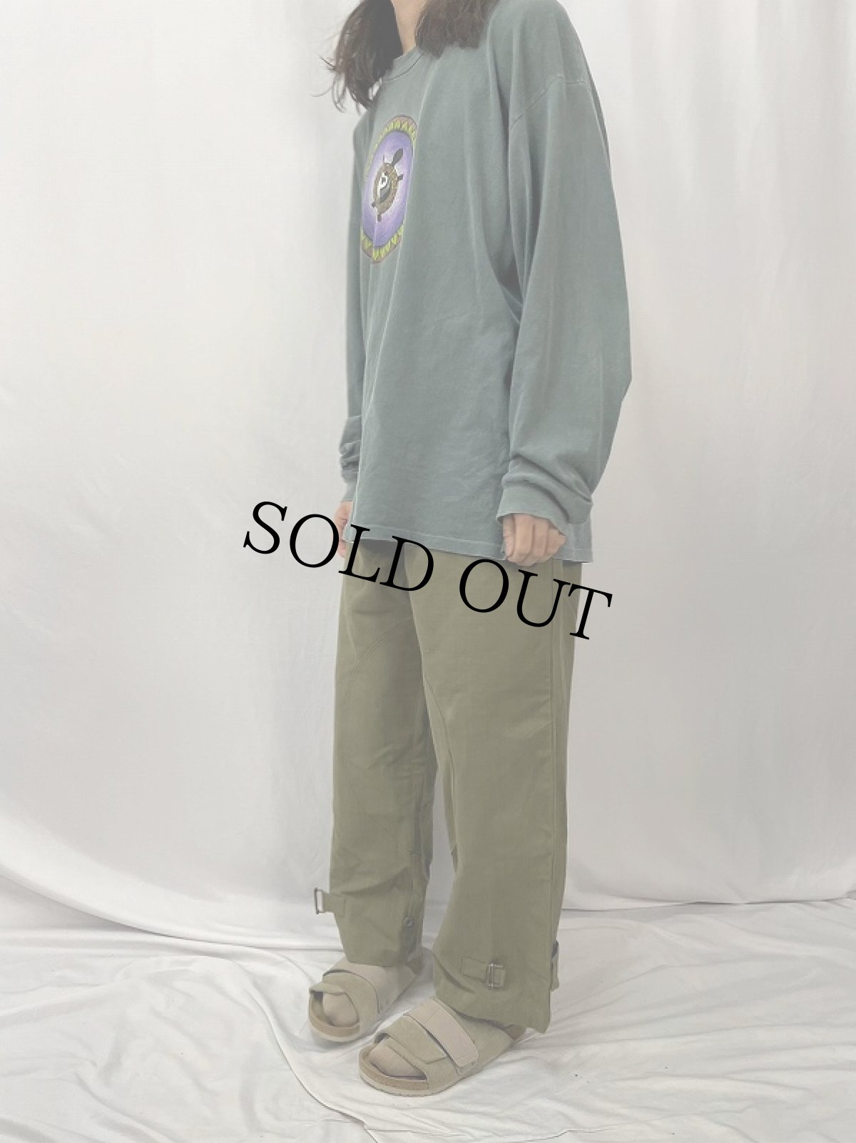 画像3: 40〜50's FRENCH ARMY M-38 モーターサイクルパンツ DEADSTOCK (3)