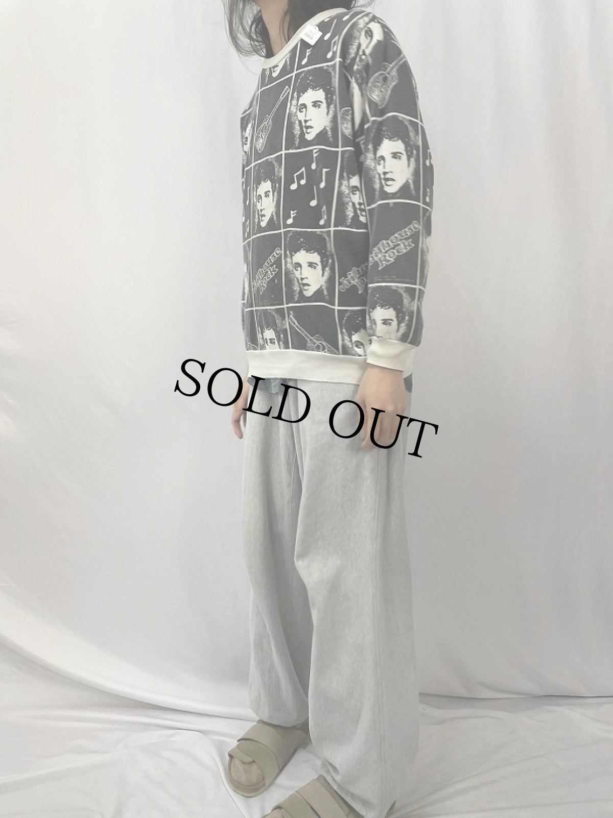 画像3: 80's Elvis Presley USA製 "Jailhouse Rock" 総柄スウェット  (3)