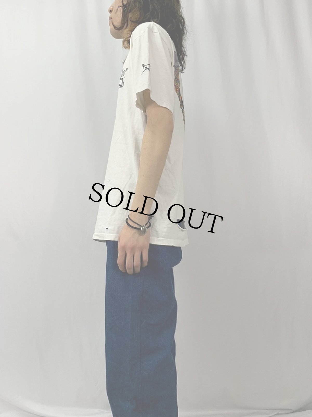 画像3: 90's BAD BOY CLUB  "DREAD TO THE BONE" イラストTシャツ  (3)