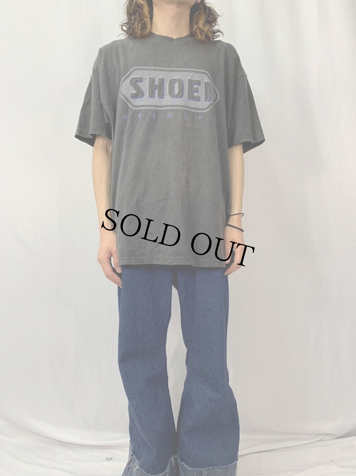 画像2: SHOEI HELMETS ヘルメットメーカーロゴTシャツ XL (2)