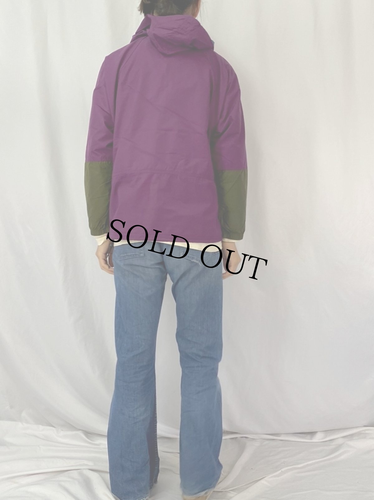 画像4: 70〜80's L.L.Bean USA製 ナイロンアノラックパーカー M (4)