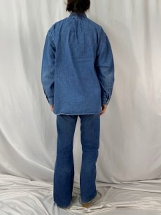 画像4: Ralph Lauren "BLAKE" ロゴ刺繍 デニムボタンダウンシャツ XXL (4)
