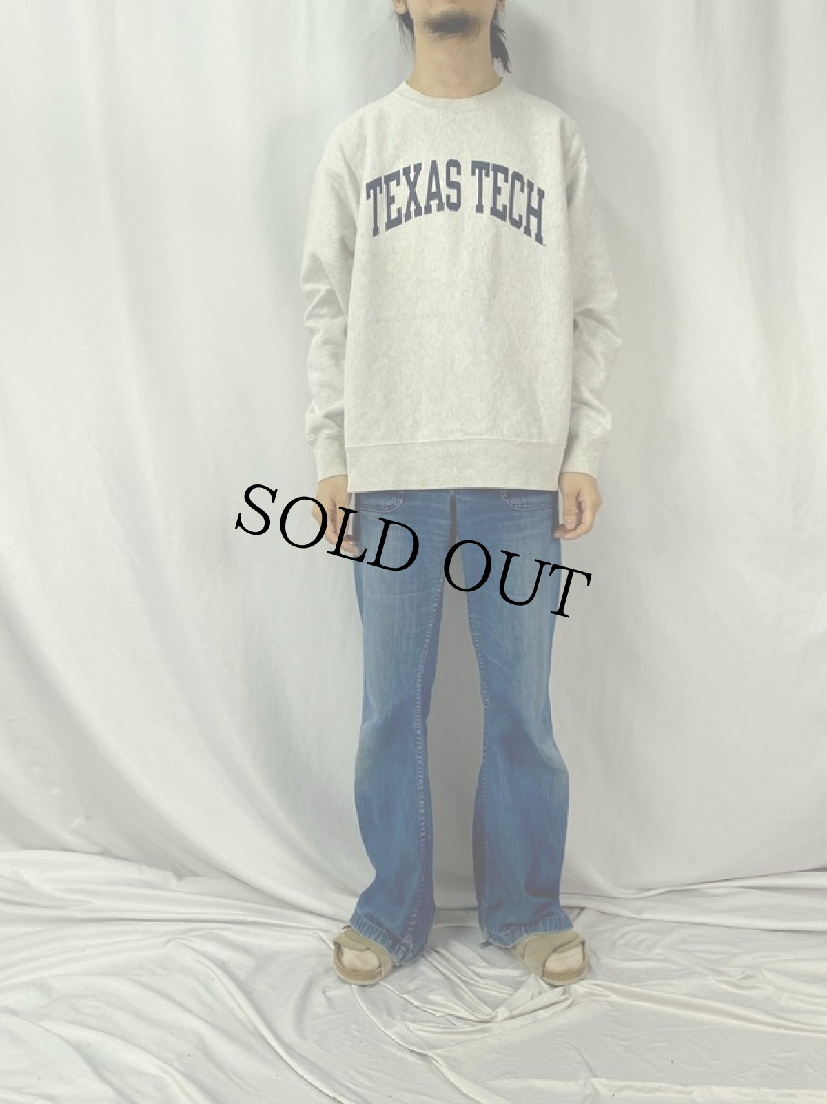 画像2: Champion REVERSE WEAVE "TEXAS TECH" スウェット XL (2)