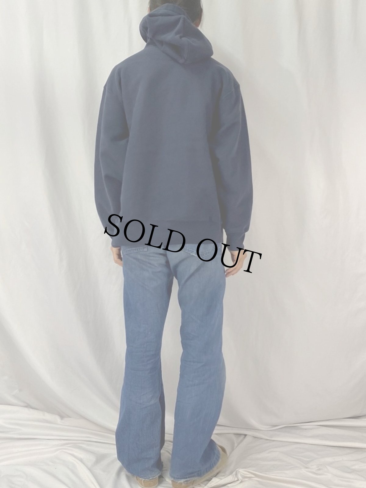 画像4: Champion ORIGINAL REVERSE WEAVE "NYU" スウェットフーディ L (4)