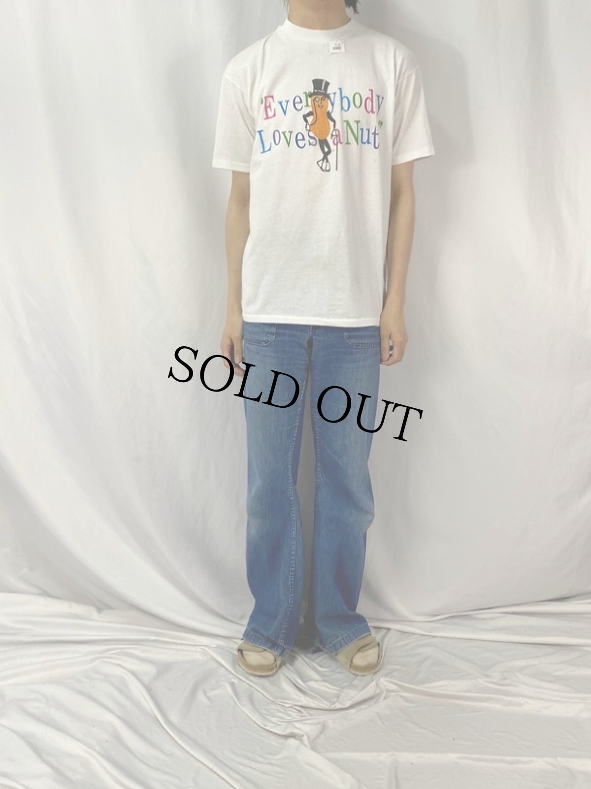 画像2: 90's Mr.Peanut USA製 キャラクタープリントTシャツ L (2)