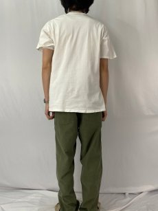 画像4: 90's SHOEBOX USA製 シュールイラストTシャツ L (4)