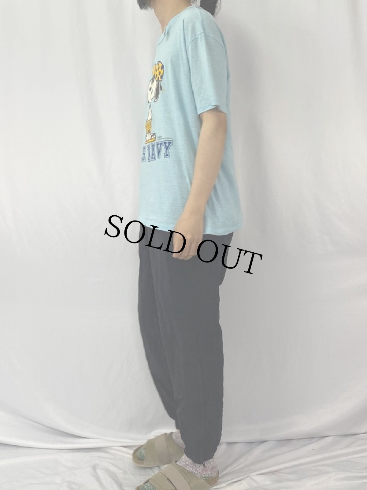 画像3: 80's SNOOPY "U.S. NAVY" キャラクタープリントTシャツ (3)