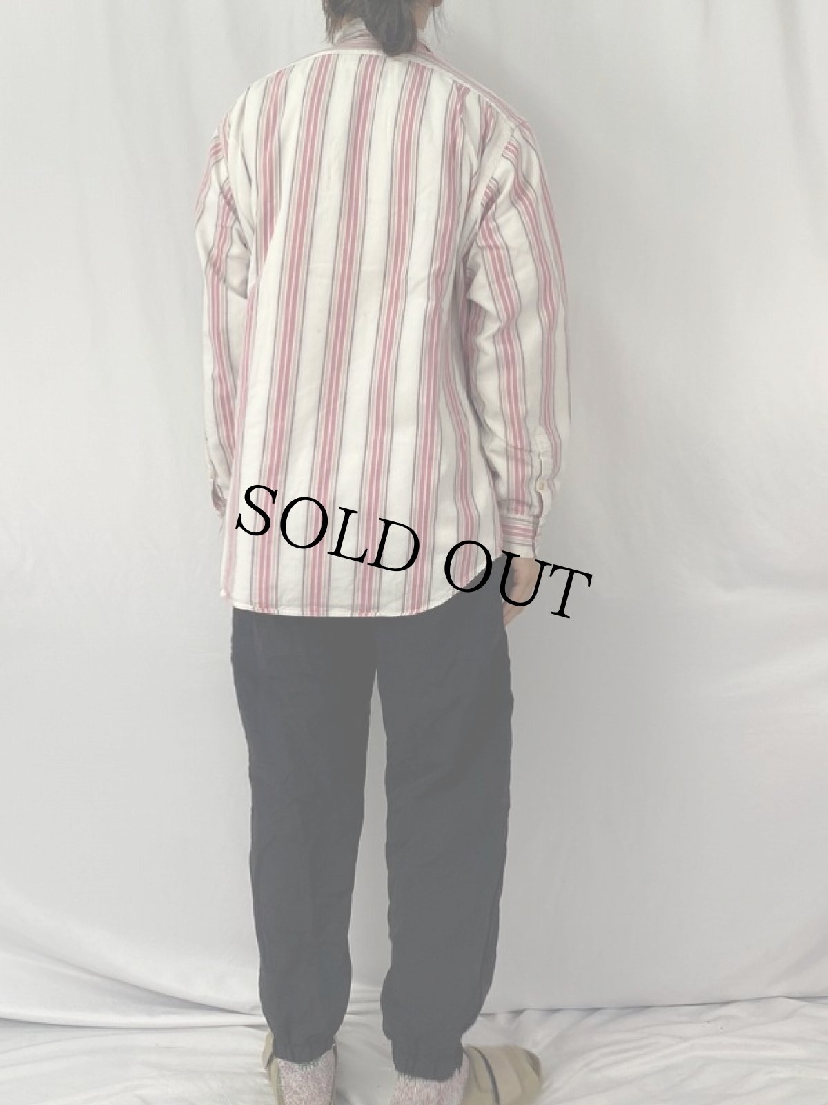 画像4: 80's〜90's POLO COUNTRY Ralph Lauren マルチストライプ柄 コットンシャツ L (4)