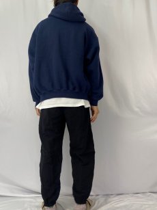 画像4: 90's〜 DISCUS 無地 ジップパーカー XL NAVY (4)