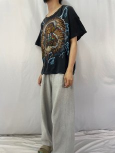 画像3: 90's〜 AMERICAN THUNDER インディアンプリントTシャツ XL (3)