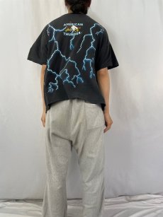 画像4: 90's〜 AMERICAN THUNDER インディアンプリントTシャツ XL (4)