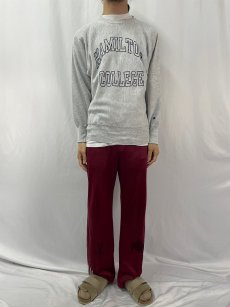 画像2: 90's Champion REVERSE WEAVE USA製 "HAMILTON COLLEGE" プリントスウェット L (2)