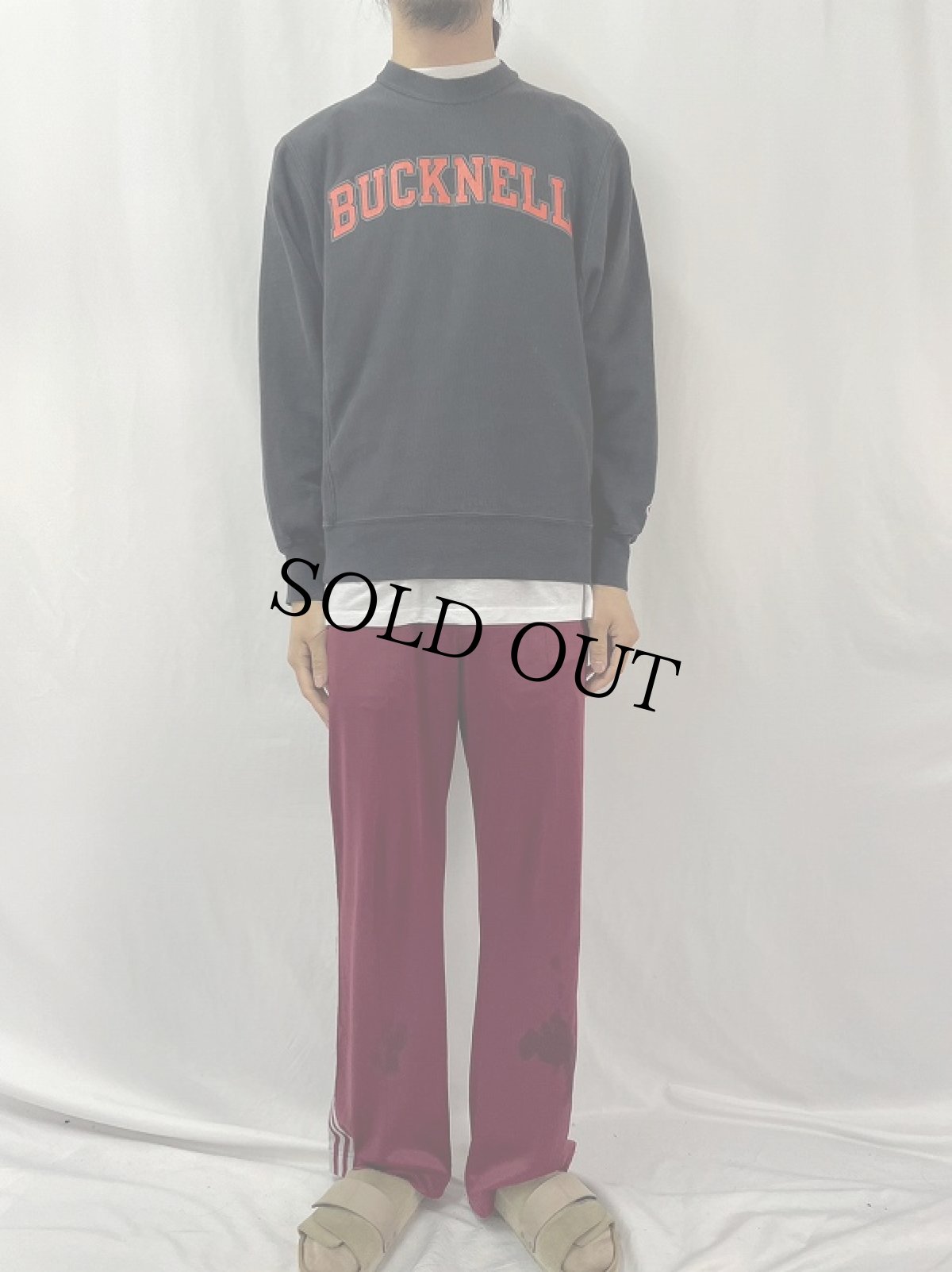 画像2: Champion ORIGINAL REVERSE WEAVE "BUCKNELL" プリントスウェット S BLACK (2)