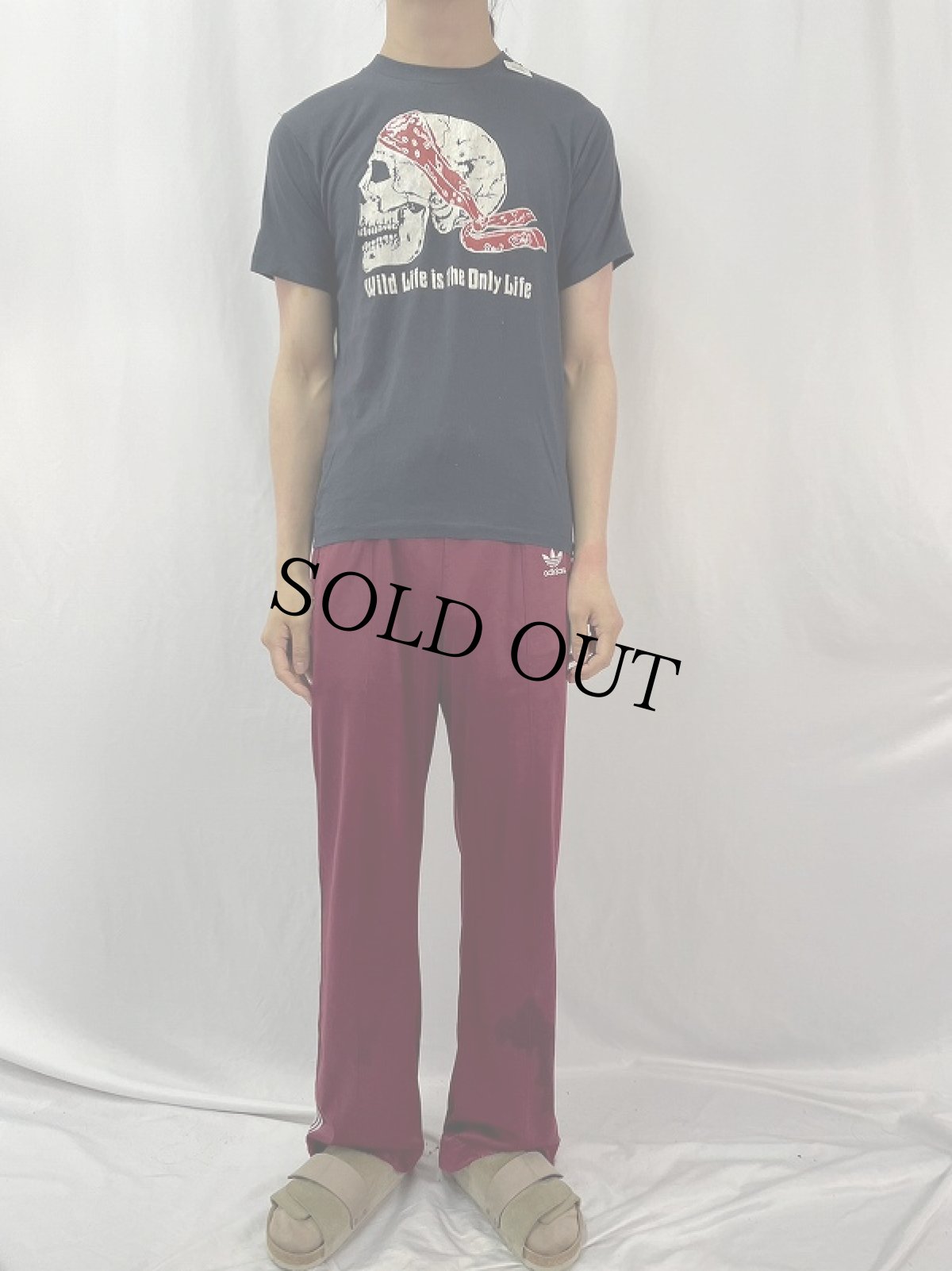 画像2: 70〜80's Harley Davidson スカルバンダナTシャツ  (2)