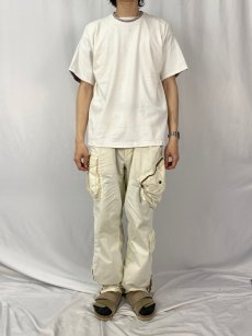 画像2: 90's FRUIT OF THE LOOM USA製 無地 レイヤードデザインTシャツ L (2)