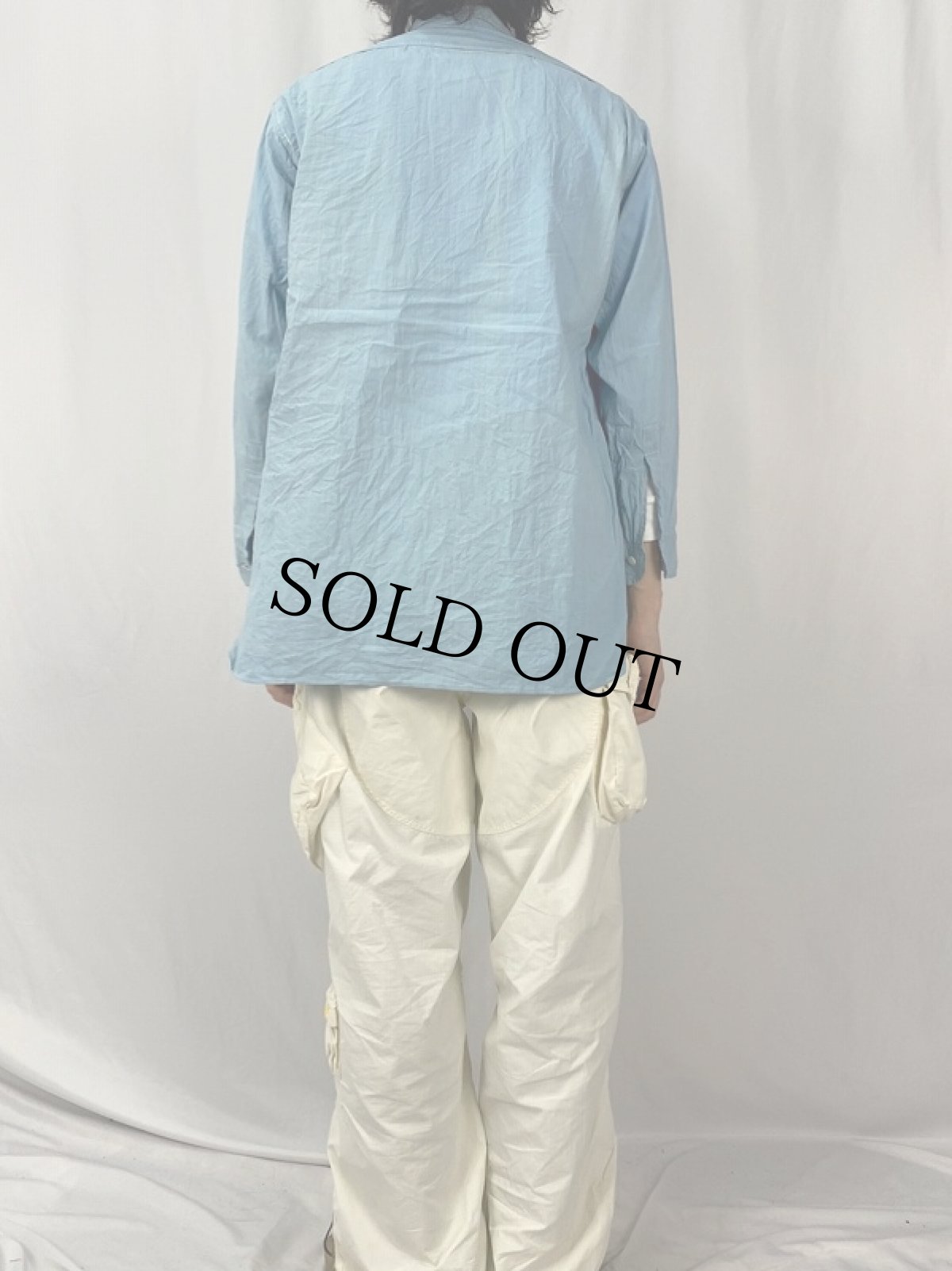 画像4: VINTAGE EURO グランパシャツ SIZE40 (4)