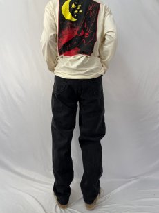 画像4: 90's Levi's 560 USA製 ブラックデニムパンツ W35 (4)