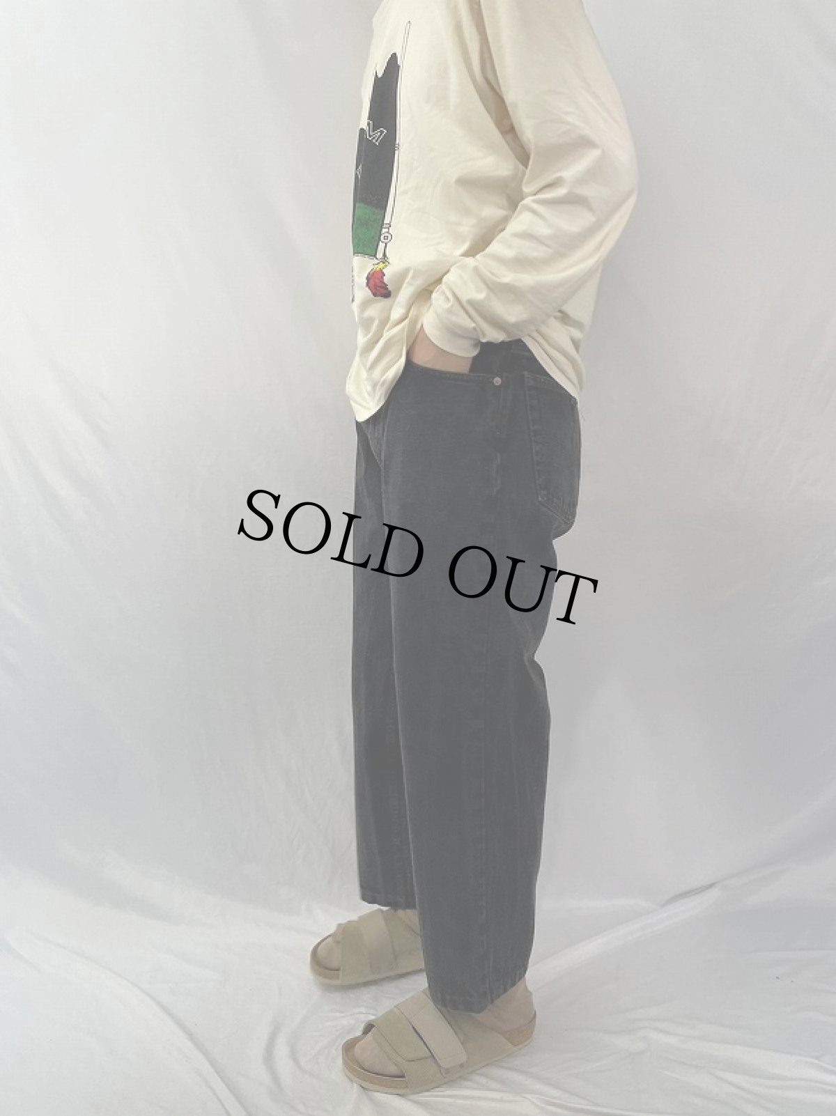 画像3: 90's Levi's 550 USA製 ブラックデニムパンツ W36 (3)