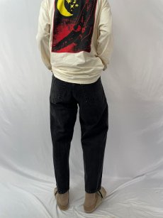 画像4: 90's Levi's 550 USA製 ブラックデニムパンツ W36 (4)