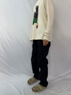 画像3: 90's Levi's 505 USA製 ブラックデニムパンツ W35 (3)